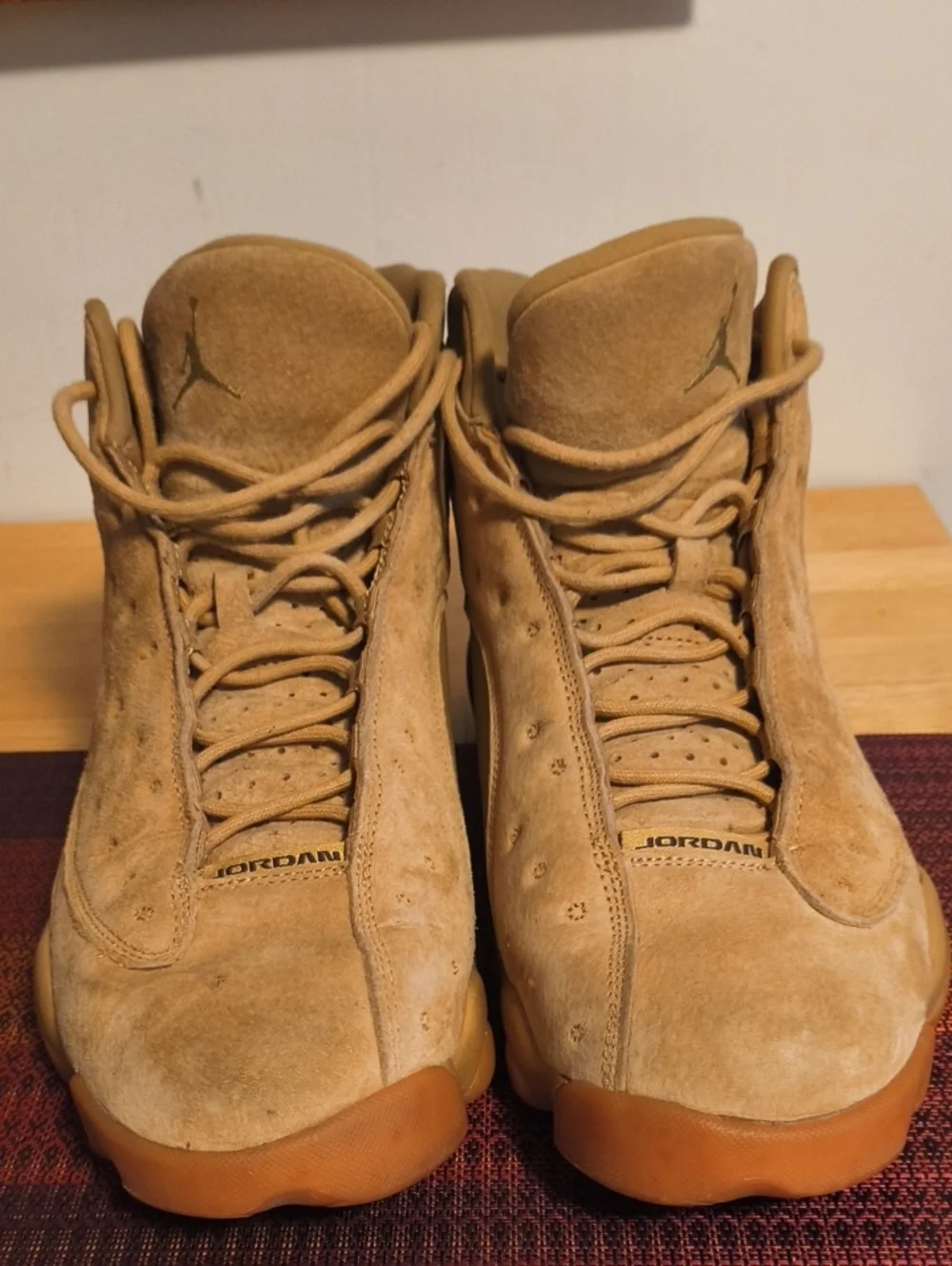 Nike Air Jordan Shoes Mens Sz 12.5 13 Retro Wheat Sneakers 414571-705 Brown